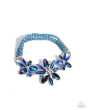 Load image into Gallery viewer, Necklace Floral Feature - Blue SET79