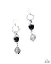 Load image into Gallery viewer, Earrings Chiseled Clarity - Black E483