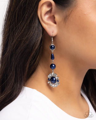 Earrings Pearly Plot Twist - Blue Pearl E2488