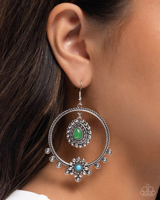 Earrings Neutral Nuance - Green