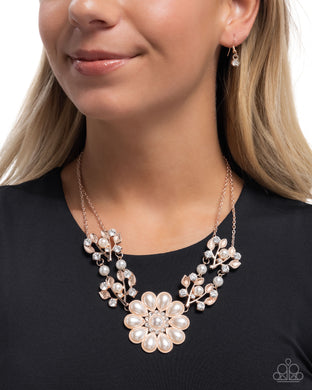 Necklaces Sprouting Shimmer - Rose Gold N2469
