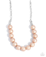 Load image into Gallery viewer, Necklaces Brushed Backdrop - Brown Pearl N2235