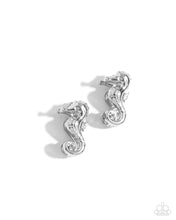 Load image into Gallery viewer, Earrings Sea Horse Statement - Silver POST SU