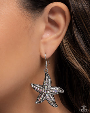 Earrings Starfish Spectacle - White