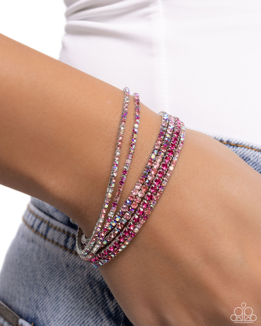 Bracelets Rhinestone Review - Pink