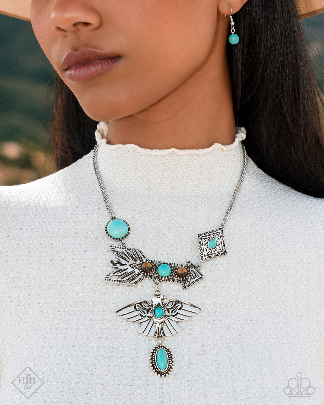 Necklaces Earthy Expose - Blue