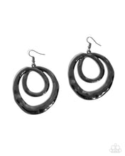 Load image into Gallery viewer, Earrings Subtle Swirls - Black E095