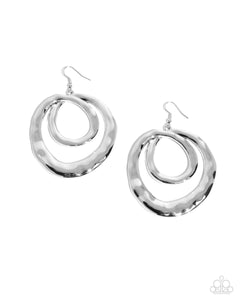 Earrings Subtle Swirls - Silver