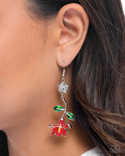 Load image into Gallery viewer, Earrings Floral Fractal - Red E2433