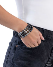 Load image into Gallery viewer, Bracelets Sarcastic Stack - Black
