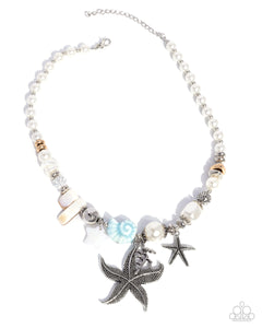 Necklaces Coastal Cameo - Blue SU