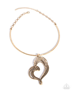 Necklaces Concentric Courtship - Gold VDAY N2071