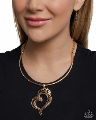 Necklaces Concentric Courtship - Gold VDAY N2071