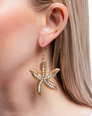 Earrings Seize the Starfish - Gold E2056