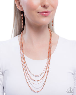 Necklaces Lockdown Layers - Copper N2292