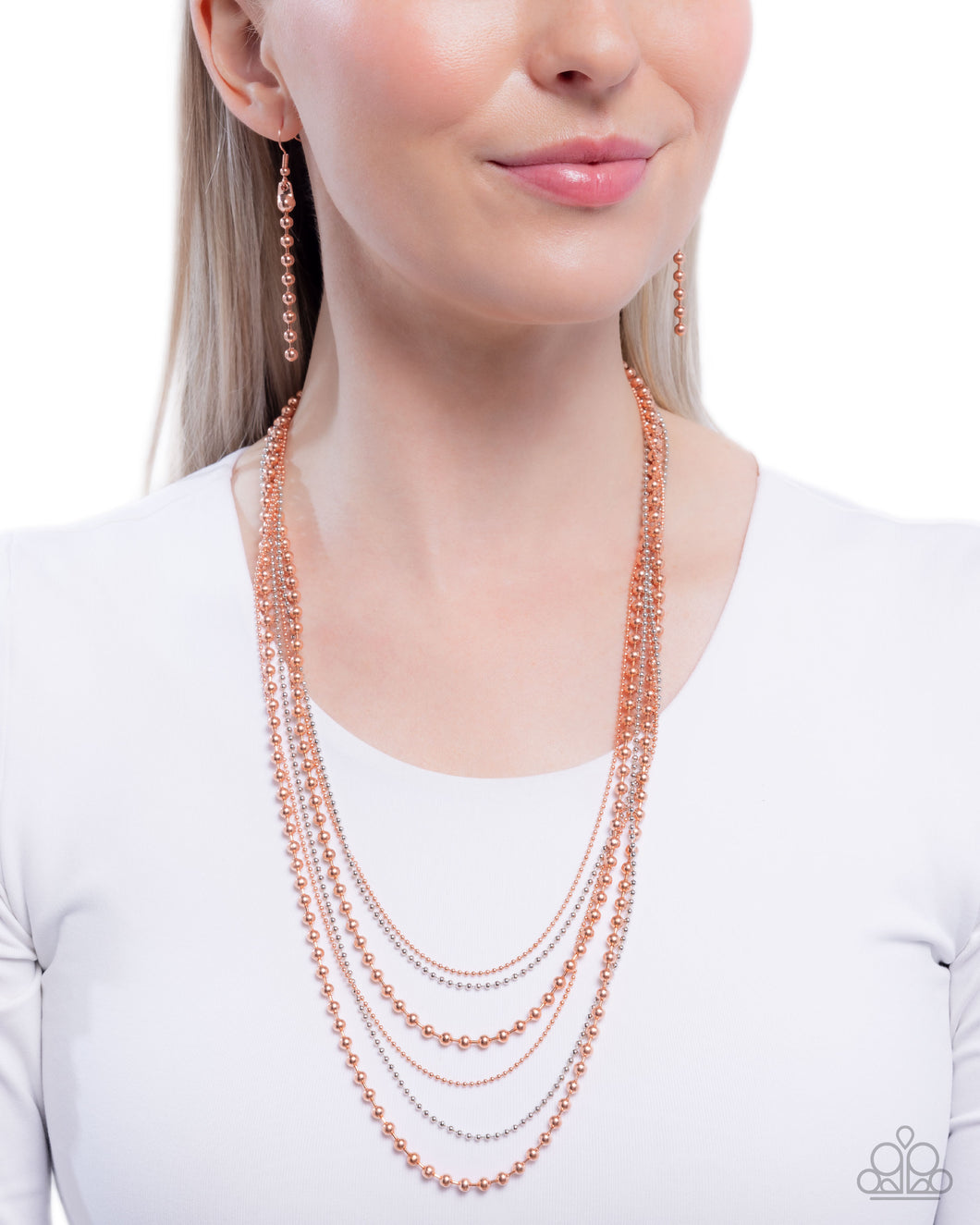 Necklaces Lockdown Layers - Copper N2292