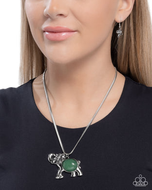 Necklaces Empathetic Elephant - Green