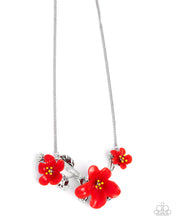 Load image into Gallery viewer, Necklaces Floral Forecast - Red