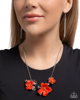 Necklaces Floral Forecast - Red