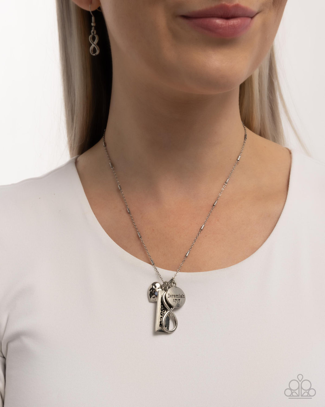 Necklaces Confidence in Him- Blue Inspirational