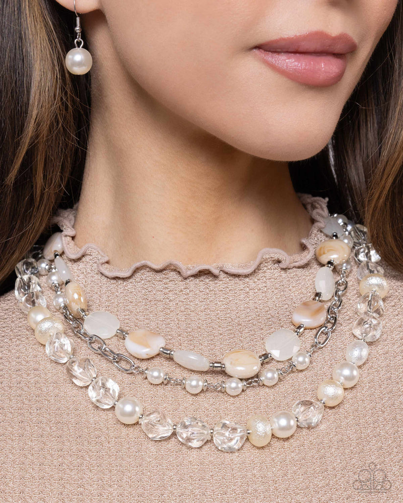 Necklace Essential Elegance - White PEARL N2323