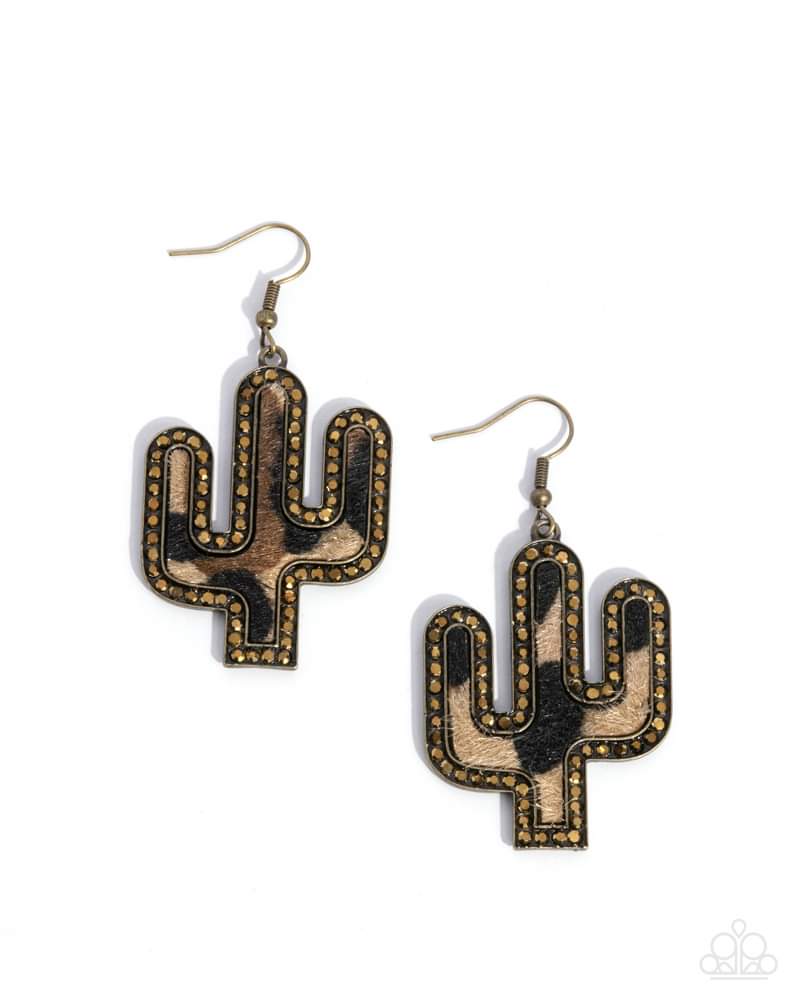 Earrings: Western Worth - Brass WS507 WESTERN