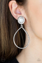 Load image into Gallery viewer, Earrings Fairytale Finish - White Clip On T3