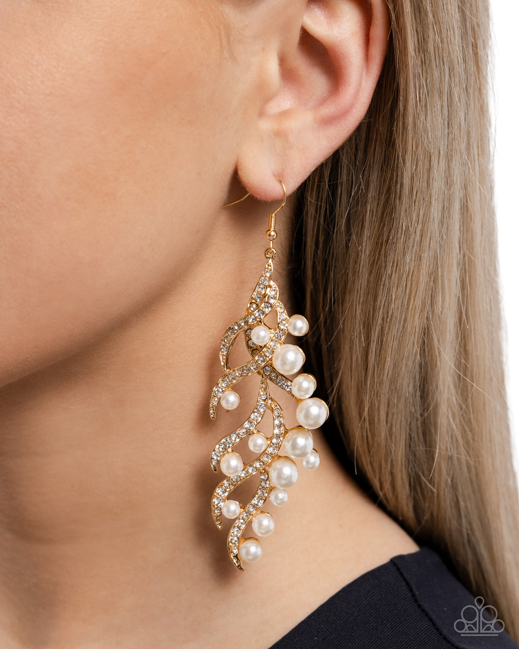 Earrings Flourishing Fancy Gold PEARL E2419