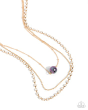 Load image into Gallery viewer, Necklaces Symmetrical Shimmer - Purple N356