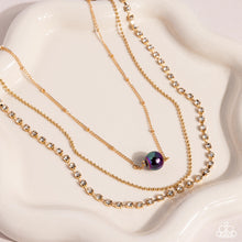 Load image into Gallery viewer, Necklaces Symmetrical Shimmer - Purple N356