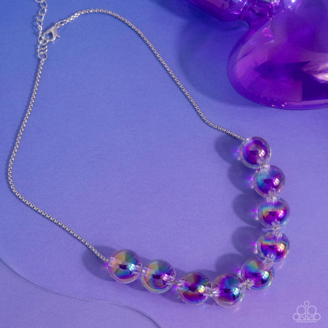 Necklaces Iridescent Identity Purple N2136