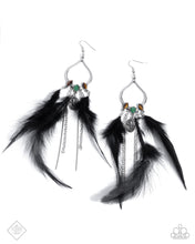 Load image into Gallery viewer, Earrings Living on the Wild Side Multi Black E566