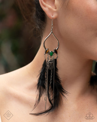 Earrings Living on the Wild Side Multi Black E566