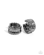 Load image into Gallery viewer, Earrings Seamless Sass Black MINI Hinge S146