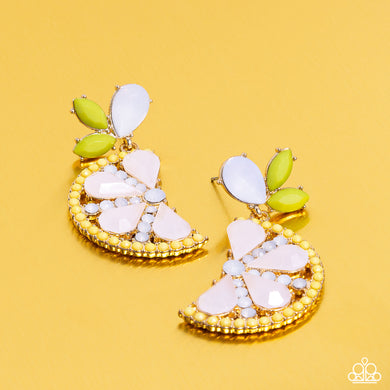 Earrings Slice of Summer- Yellow E420