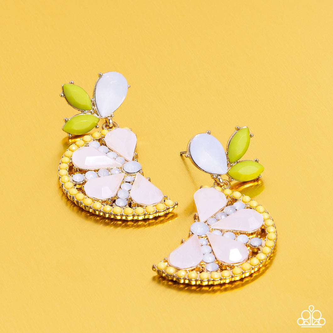 Earrings Slice of Summer- Yellow E420