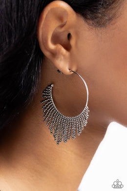 Earrings Tailored Tassel - Silver E2133