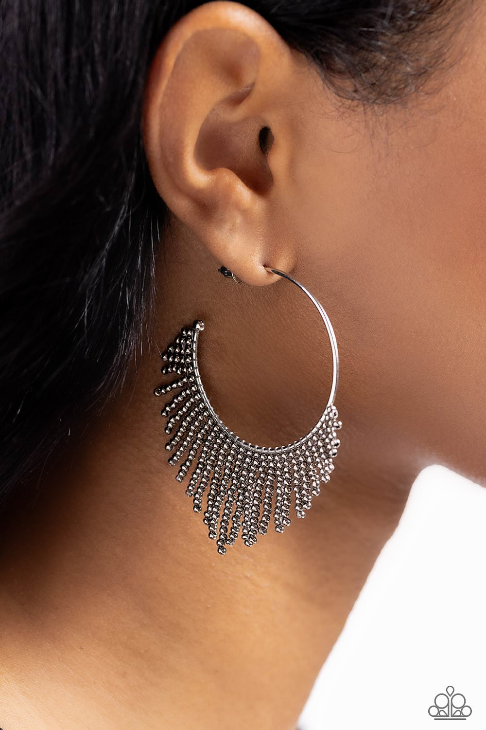 Earrings Tailored Tassel - Silver E2133