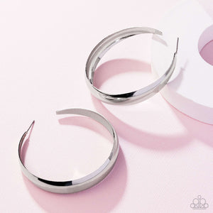 Earrings Gravity Generosity Silver Hoop LOP E246