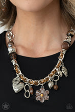 Load image into Gallery viewer, Necklaces Charmed, I Am Sure - Brown Blockbuster