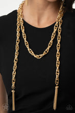 Load image into Gallery viewer, Necklace SCARFed for Attention - Gold Blockbuster