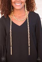 Load image into Gallery viewer, Necklace SCARFed for Attention - Gold Blockbuster