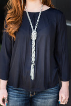 Load image into Gallery viewer, Necklace SCARFed for Attention - Silver Blockbuster