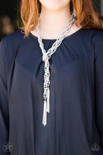 Load image into Gallery viewer, Necklace SCARFed for Attention - Silver Blockbuster