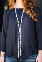 Load image into Gallery viewer, Necklace SCARFed for Attention - Silver Blockbuster