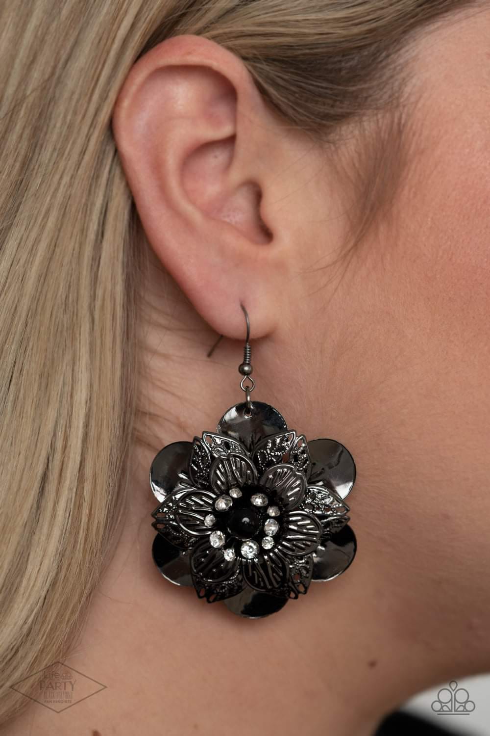 Earrings Midnight Gardens Black E2238