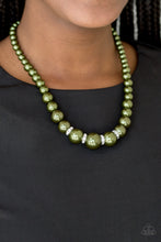 Load image into Gallery viewer, Necklace Party Pearls- Green