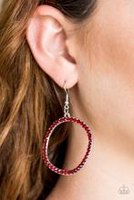 Earrings Stoppin Traffic - Red E221