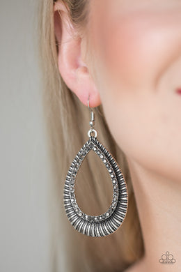 Earrings  Right As REIGN - Silver