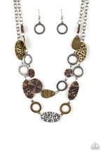 Load image into Gallery viewer, Necklace Trippin On Texture - Multi N081
